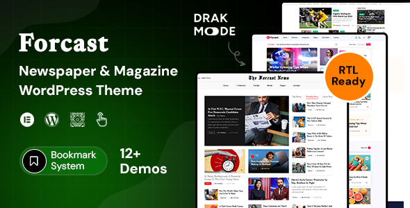 Forcast - Newspaper & Magazine WordPress Theme - News / Editorial Blog / Magazine